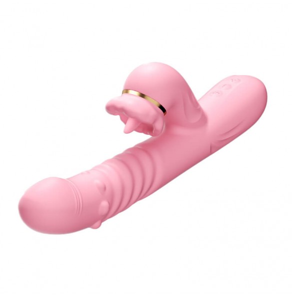 MizzZee - Oral Bliss Heating Licking Rotating Bead Vibrator (Chargeable - Pink) MizzZee - Oral Bliss Heating Licking Rotating Bead Vibrator (Chargeable - Pink)